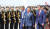 러시아를 국빈방문한 문재인 대통령과 부인 김정숙 여사가 21일 오후 러시아 모스크바 브누코보 국제공항에 도착, 환영 의장대를 사열하고 있다. 청와대 사진기자단