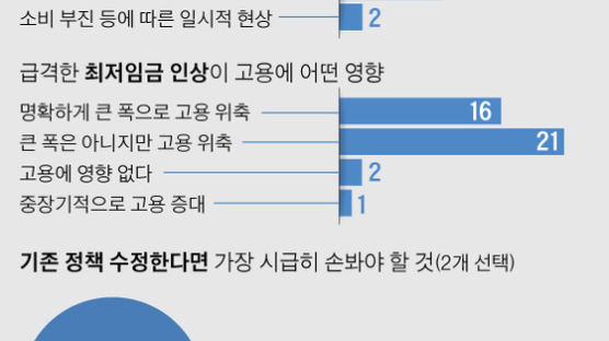 [단독] “손봐야 할 경제정책, 소득주도성장 1순위”