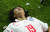 2002년 월드컵 이탈리아와 16강전에서 골든골을 터트린 뒤 그라운드에 쓰러진 안정환. [중앙포토]