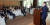22일 홍석현 한반도평화만들기 재단 이사장의 강연을 듣고 있는 캠코 통일국가자산연구포럼 참석자들. 강정현 기자 