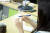 김보빈 소중 학생모델이 대나무로 만든 칫솔을 살펴보고 있다. 