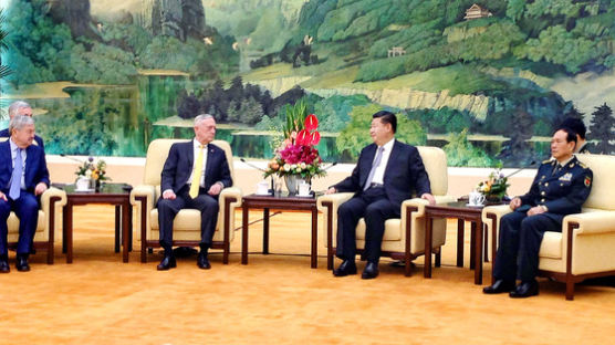 매티스 美 국방 만난 시진핑 “병법을 알면 전쟁 좋아하지 않는다” 