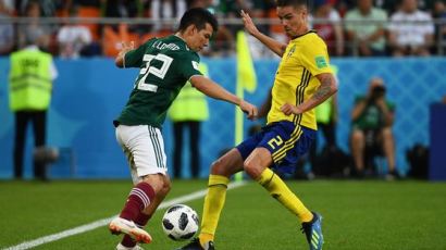 멕시코 0-3 스웨덴…이대로라면 한국 16강 실패 
