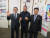 OCA 관계자와 만난 전충렬 체육회 사무총장(왼쪽)과 원길우 북한 체육성 부상. [사진 OCA]