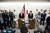 제임스 매티스 미 국방장관과 오노데라 이쓰노리 일본 방위상이 29일 회담 뒤 기자회견을 하고 있다.[AP=연합뉴스]