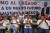 1일(현지시간) 안드레스 마누엘 로페스 오브라도르 멕시코 대통령 후보의 승리가 방송되자 지지자들이 환호하고 있다. [AP=연합뉴스]