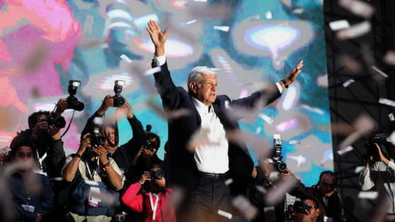 '멕시코의 좌파 트럼프' 오브라도르 대선 승리 