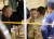 영국 다이버 리처드 스탠턴(왼쪽)과 존 볼랜던(가운데)이 3일 태국 치앙라이주 매사이에 있는 동굴 실종자 수색 현장에서 미군 소속 수색구조팀 대원과 대화하고 있다. [AP=연합뉴스]