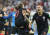 크로아티아가 사상 첫 월드컵 결승에 진출한 뒤 모드리치(왼쪽)가 만주키치(가운데) 품에 안겨 기뻐하고 있다. [AP=연합뉴스]