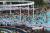 22일 오후 서울 성동구 뚝섬 수영장을 찾은 시민들이 물놀이를 즐기고 있다. 장진영 기자.