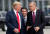 지난 7월11일 벨기에 브뤼셀에서 열린 나토정상회의에서 대화 중인 도널드 트럼프 미국 대통령과 레제프 타이이프 에르도안 터키 대통령. [로이터=연합뉴스] 