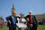 킬러 로봇 개발 반대 단체인 &#39;스톱 킬러 로봇&#39;이 영국 런던의 국회의사당 앞에서 반대 시위를 진행하고 있다. [사진 스톱 킬러 로봇]