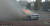  2016년 10월 타르 자이드가 캐나다를 방문했다가 주차장에 세워둔 BMW 328 차량에서 불이 나고 있다. [유튜브 캡처] 