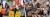 초복을 앞둔 15일 오후 서울 종로구 동화면세점 앞과 세종문화회관 앞에서 대한육견협회(왼쪽)와 동물보호단체의 집회가 각각 열렸다. [뉴스1]