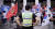 서울지방경찰청 대화경찰들이 15일 오후 서울 광화문 광장 일대에서 열린 광복절 집회시위 현장에서 근무를 서고 있다. 김경록 기자 