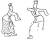 4세기께 고구려 무용총(舞踊塚)의 벽화. 장보(章甫) 혹은 책관(??冠)을 쓰고 춤을 추는 모습. 은(殷)나라와 고구려는 밀접한 종족이었다.