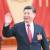 제19차 중국공산당 전국대표대회에서 총서기로 다시 선출된 시진핑 국가주석이 25일 인민대회당에서 손을 들어 인사하고 있다. [신화=연합뉴스]