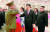 북한 조선중앙TV는 21일 김정은 국무위원장의 세 번째 중국 방문을 담은 기록영화를 공개했다. 시진핑 주석에게 거수경례하는 사람은 노광철 북한 인민무력상. [연합뉴스]