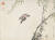 안중식의 ‘도류춘작(桃柳春雀·복숭아나무와 버드나무의 봄 참새)?, 지본담채, 31.2 x 41.8 cm