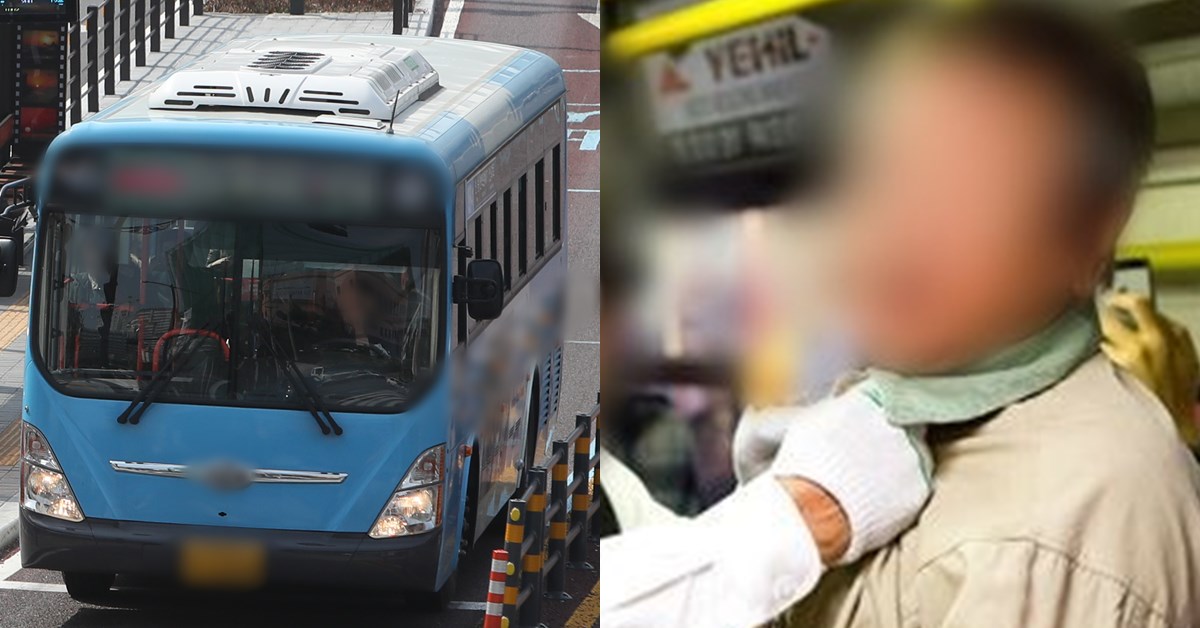 버스 기사 복수 중국 女승객 생리혈