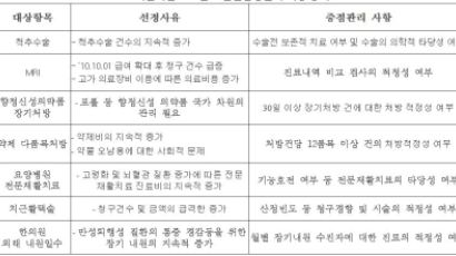 대전지원 2013년도 선별집중심사 대상 공개