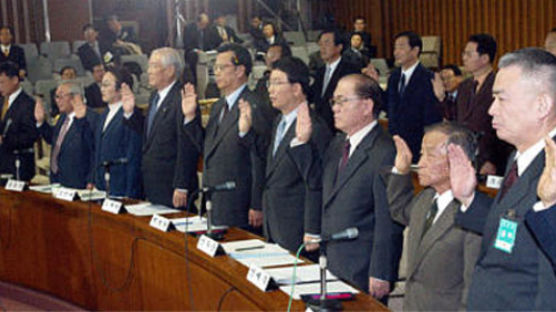 [사진] 인사청문회 출석한 증인들