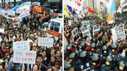 [사진] 파병 찬반 시위