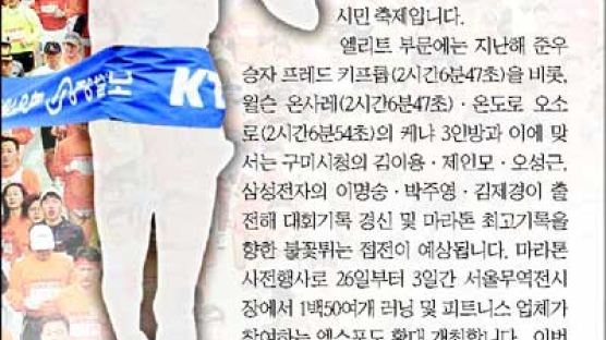 [사고] 중앙일보 서울국제마라톤 11월 2일 잠실서 열려