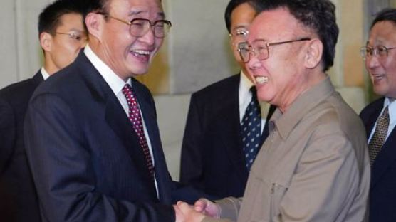 [사진] 김정일 위원장과 우방궈 中전인대 상무위원장