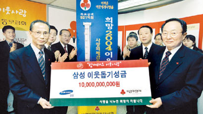 삼성, 이웃돕기 100억
