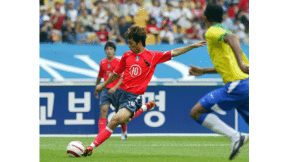 [사진] 청소년축구 한국-브라질 '첫골'