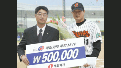 [사진] 손민한 8월 첫째주 MVP