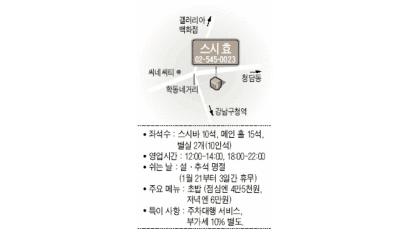 [맛있는 나들이] 서울 청담동 '스시 효'