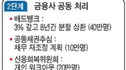 빚 5000만원 미만 연체자 최장 8년동안 분할 상환