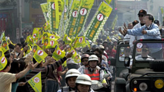 대만 총통 선거 지역대결로