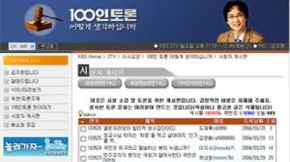 KBS '100인 토론' 찬반 표결 '조작' 항의 사태