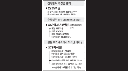 이순자씨 '全씨 추징금' 130억 대납