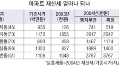 서울 5개區 새 세율 확정