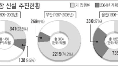 "김제·무안·울진 공항 건설 미뤄라"