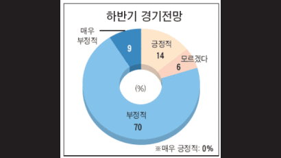 기업인 10명 중 8명 "하반기 경기 부정적"