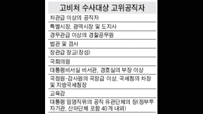 '고비처'에 기소권 안준다