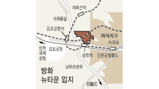 서울 방화동 일대 19만평 공항복합타운 개발