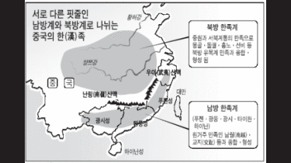 "중국 한족, 단일 혈통 아니다"