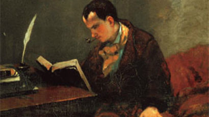 [그림속의 책] 구스타브 쿠르베의 ‘보들레르 초상’