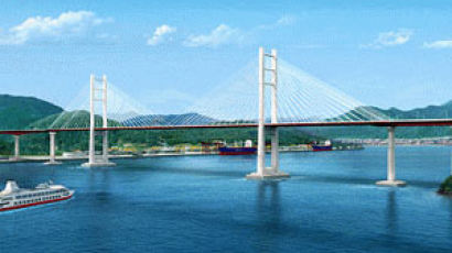 마산~창원 세계최고 68m 해상교량 건설