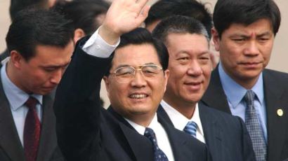 [사진] 후진타오 중국 국가주석 마카오 도착