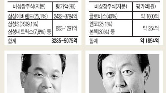 주요 그룹 후계자 보유 비상장사 지분 평가액 수천억원대