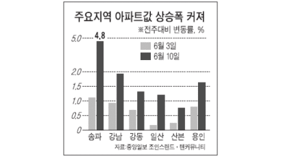 [시황] 서울 집값 주간 상승률 10·29 이후 최고