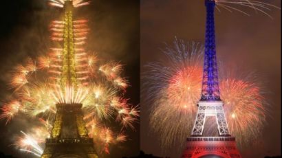 [사진] 프랑스 혁명기념일 축하 불꽃놀이