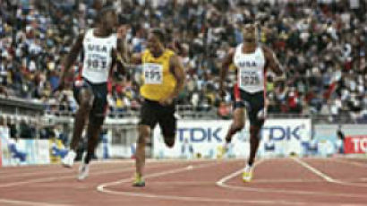 '100m 게이틀린 천하' 올림픽 이어 세계선수권 제패